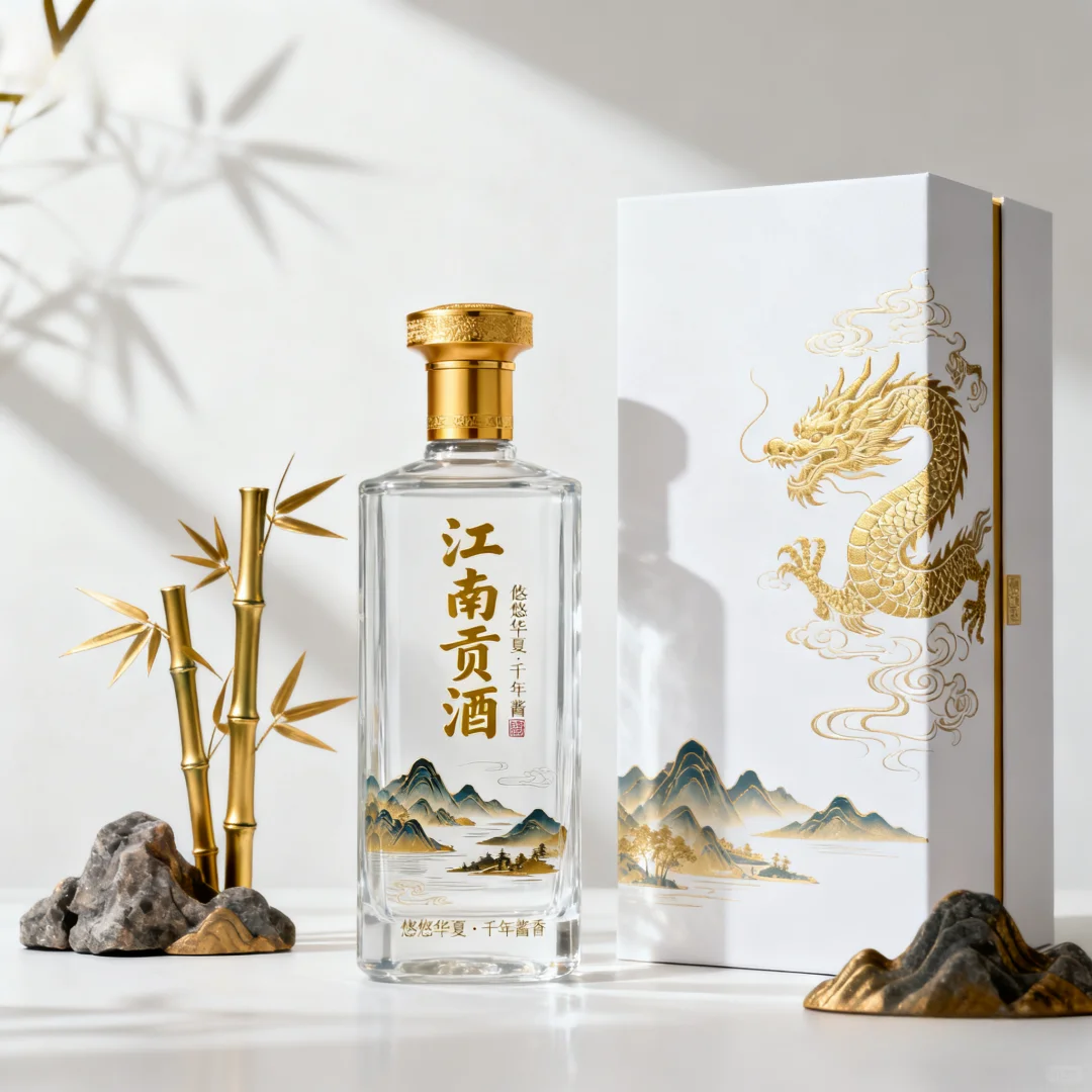 “龙韵山河” 酒水包装设计