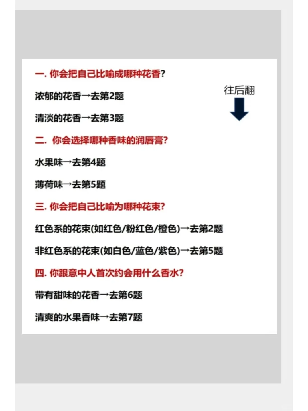 花一分钟，测一测自己的香气喜好?