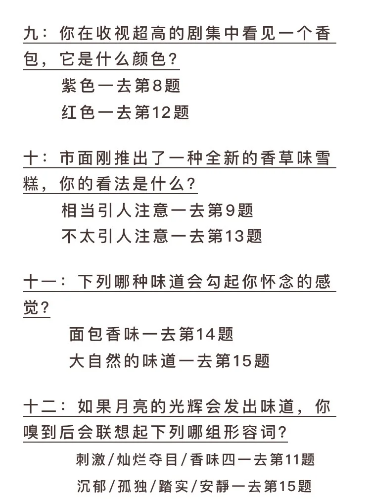 1分钟测出你的香气人格！简直太懂我了！