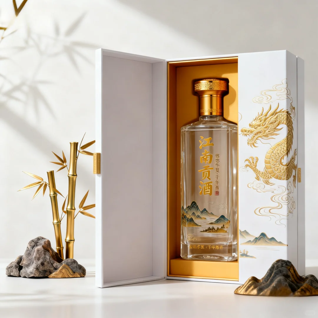 “龙韵山河” 酒水包装设计