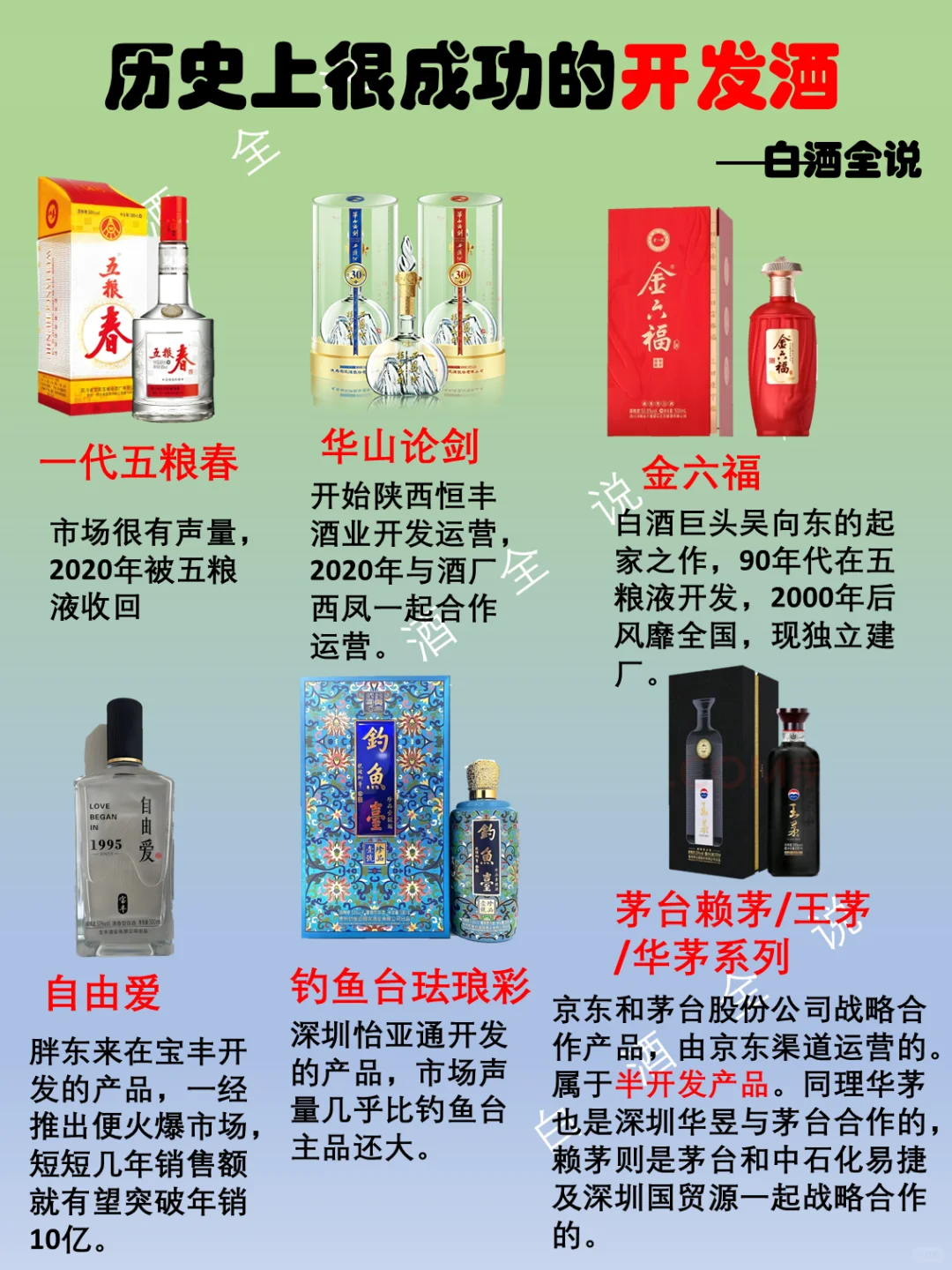 一图了解比嫡系产品还牛的开发酒系列！