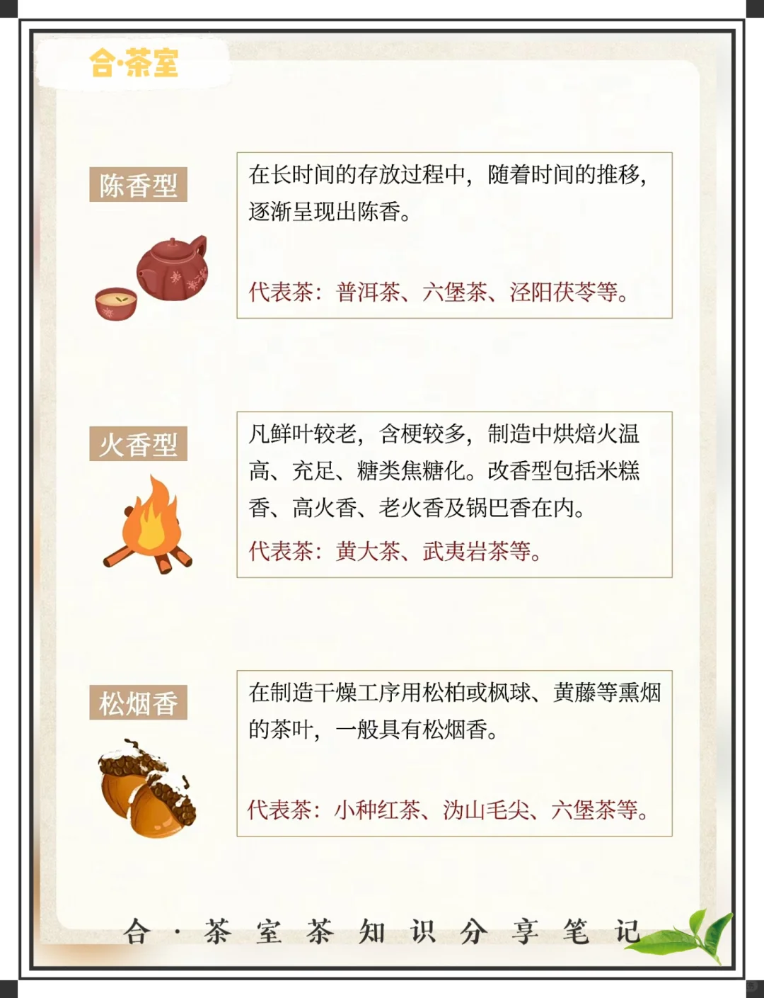 茶叶常见九种香型，一文全了解！