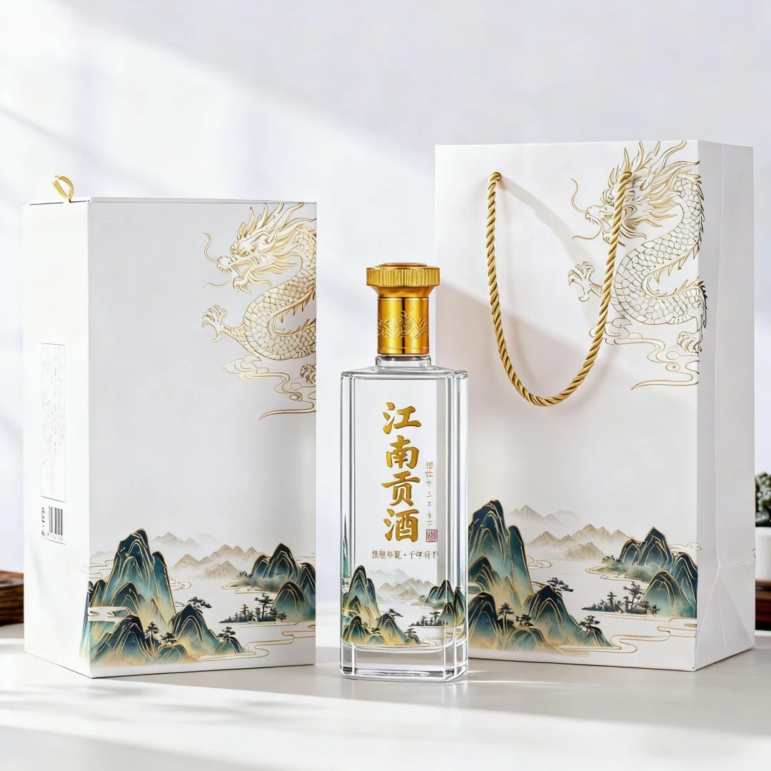 “龙韵山河” 酒水包装设计