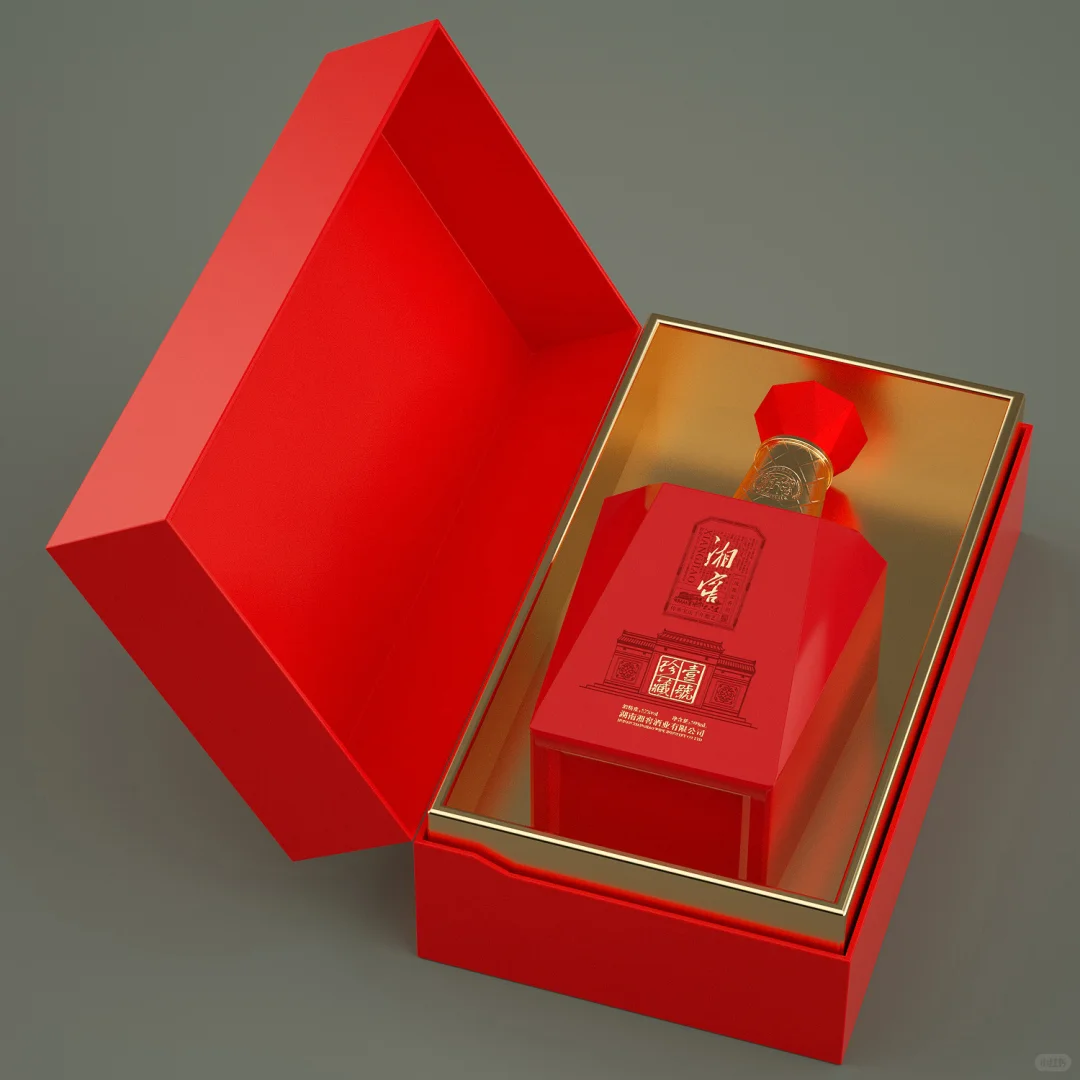 白酒包装 效果图渲染 建模渲染 c4d 建模