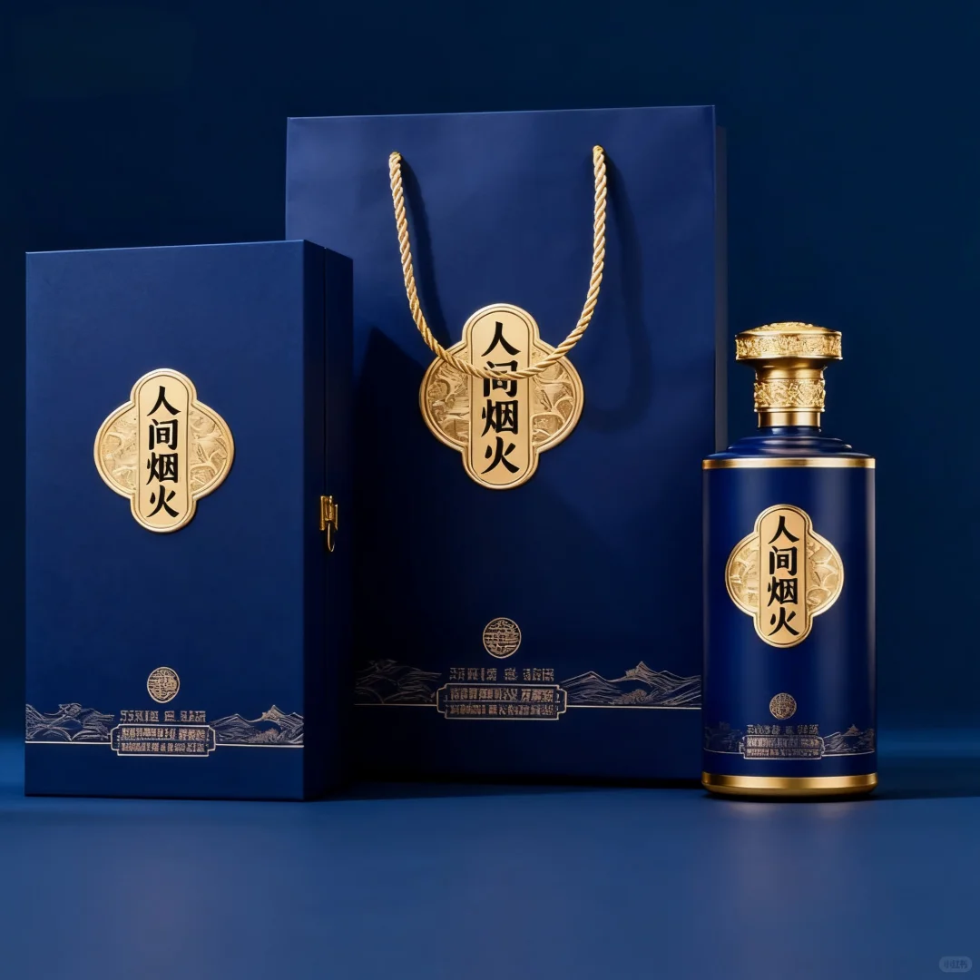 分享刚完成的酒水包装设计