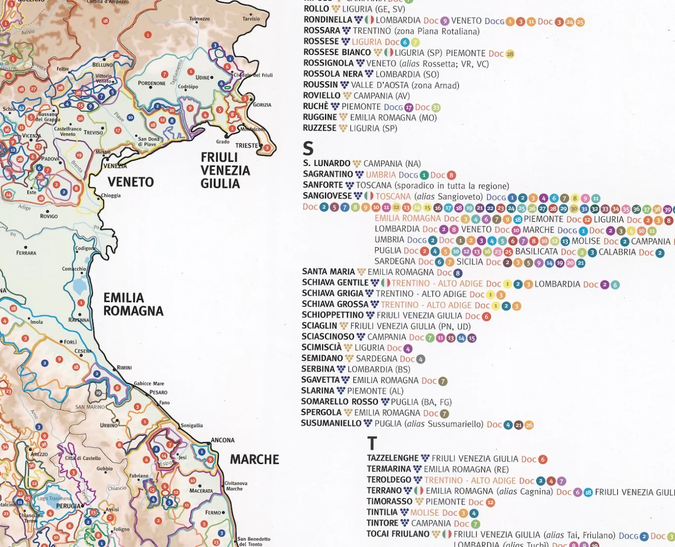 意大利葡萄酒地图（高清× 2）