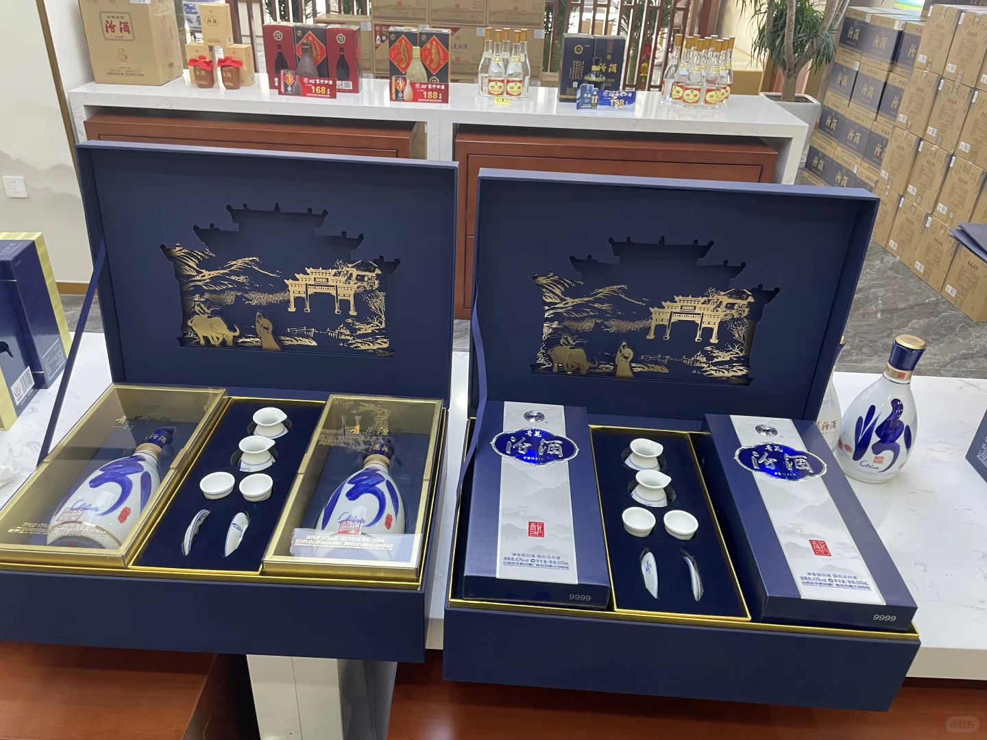 青花汾酒30礼盒，送礼高端大气上档次