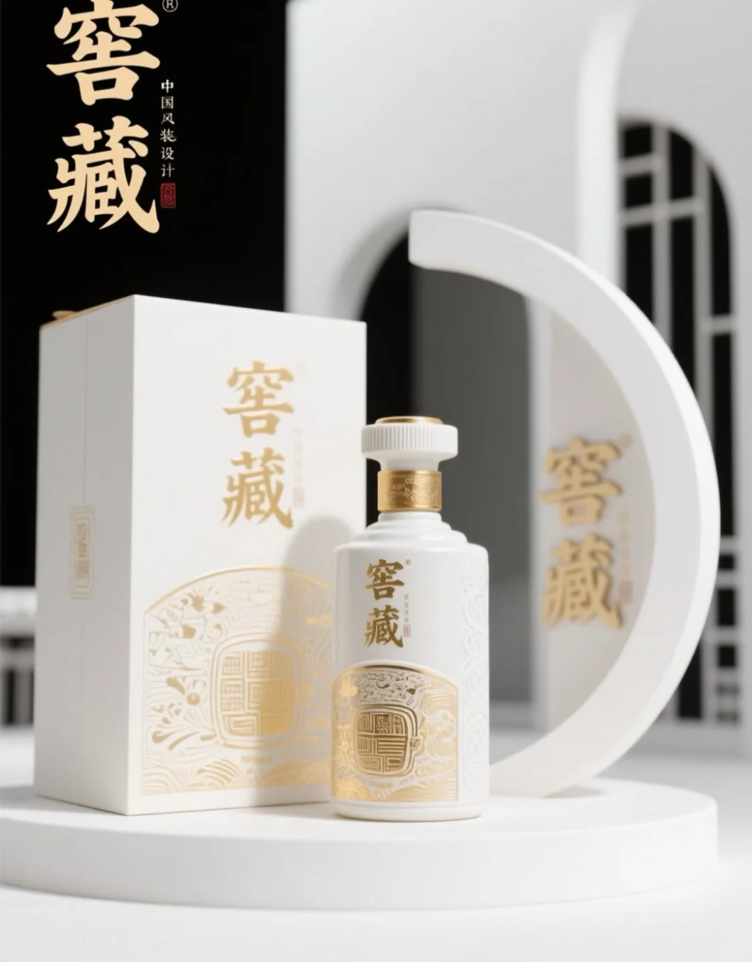 高端白酒酒瓶包装设计|高级感白酒礼盒包装