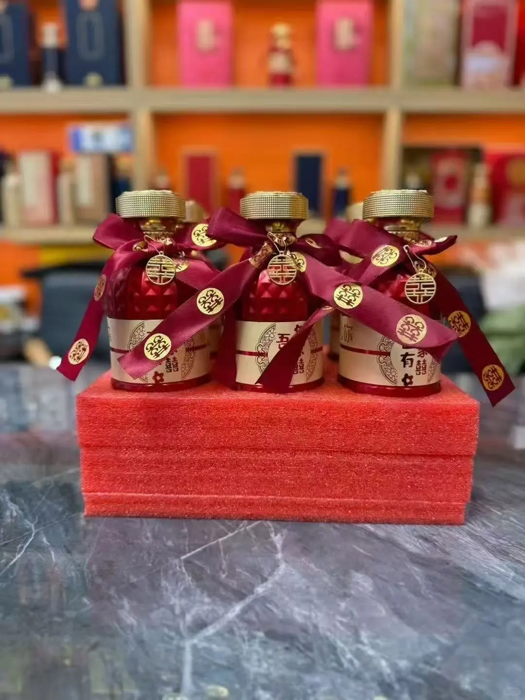 超好看的喜酒小酒瓶～?