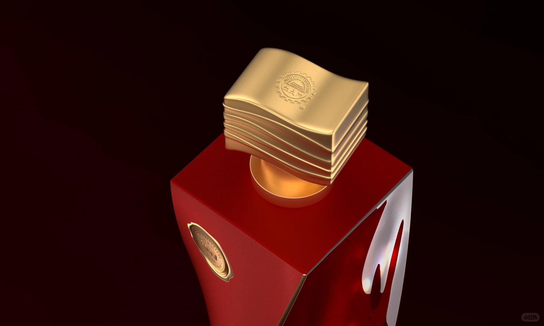 几何破格 + 红金叙事|“红色梦想” 白酒包装