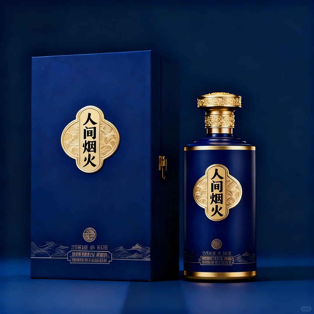 分享刚完成的酒水包装设计