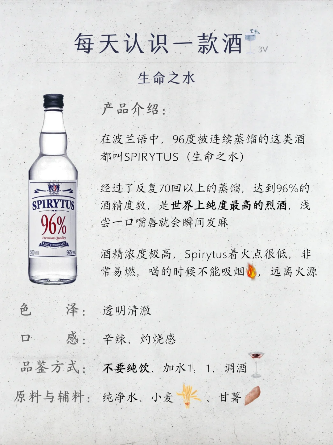 NO.54每天认识一款酒|生命之水伏特加