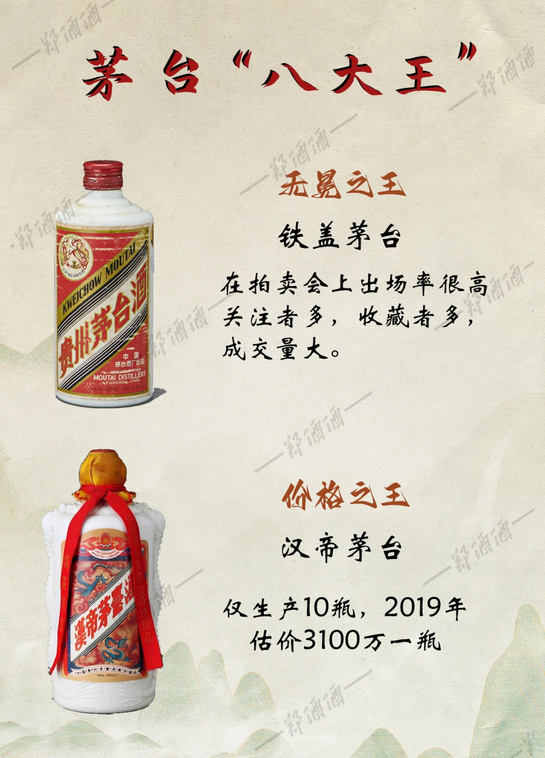“茅台八大王者全揭秘！收藏家必看图鉴