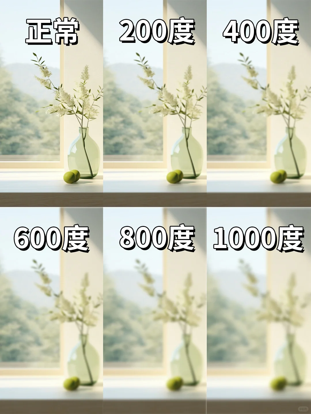 近视自测!你的度数属于图几呢?