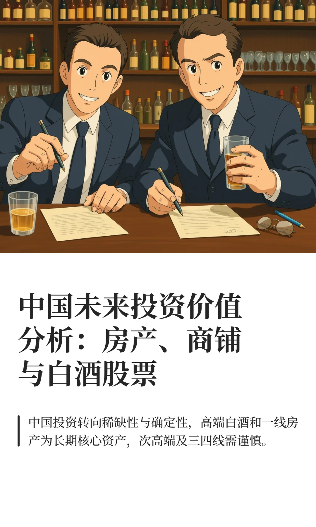 中国未来投资价值分析：房产、商铺与白酒股