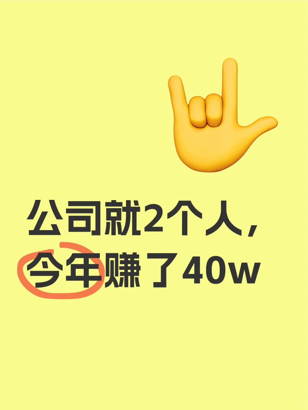 外贸公司就2个人，今年赚了40w