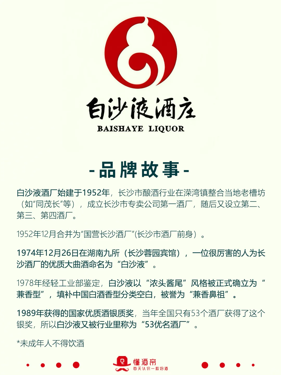 每天认识一款酒〡白沙液今朝?传世兼香✅