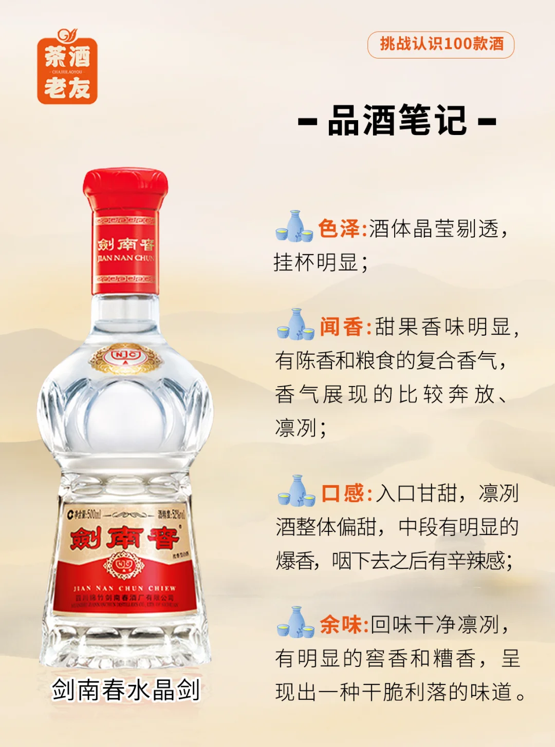 挑战认识100款酒2 |千年宫廷贡酒?剑南春