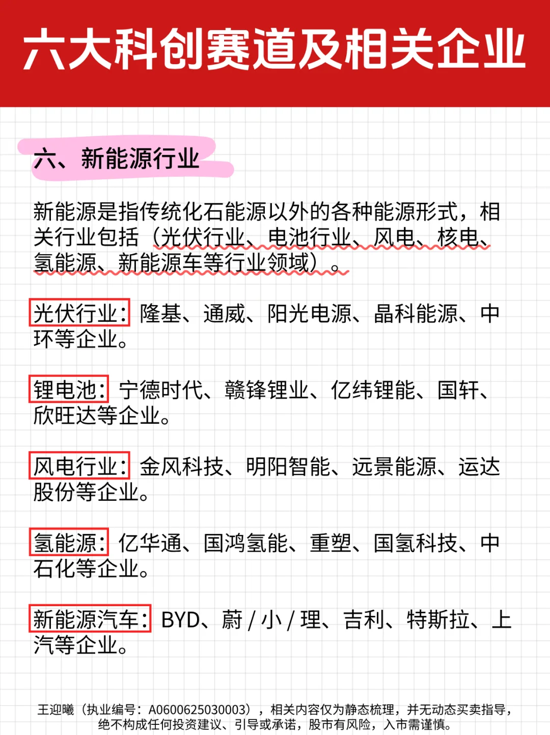 一文梳理！六大科创赛道及相关企业