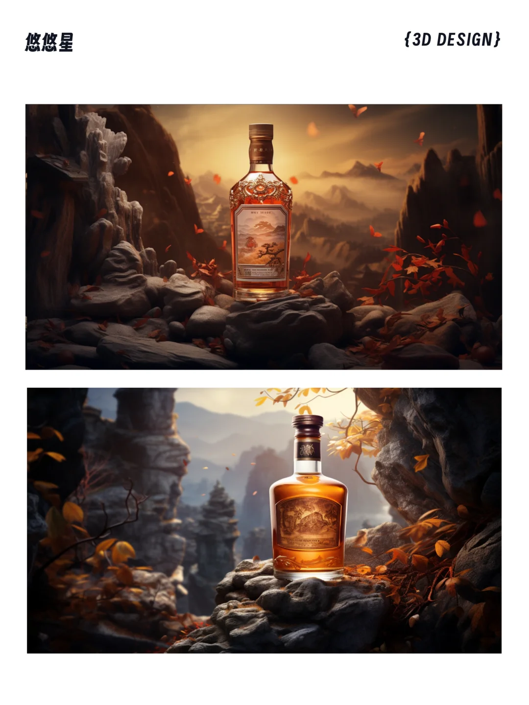 悠悠星-KV设计 高端白酒主视觉 品牌视觉设