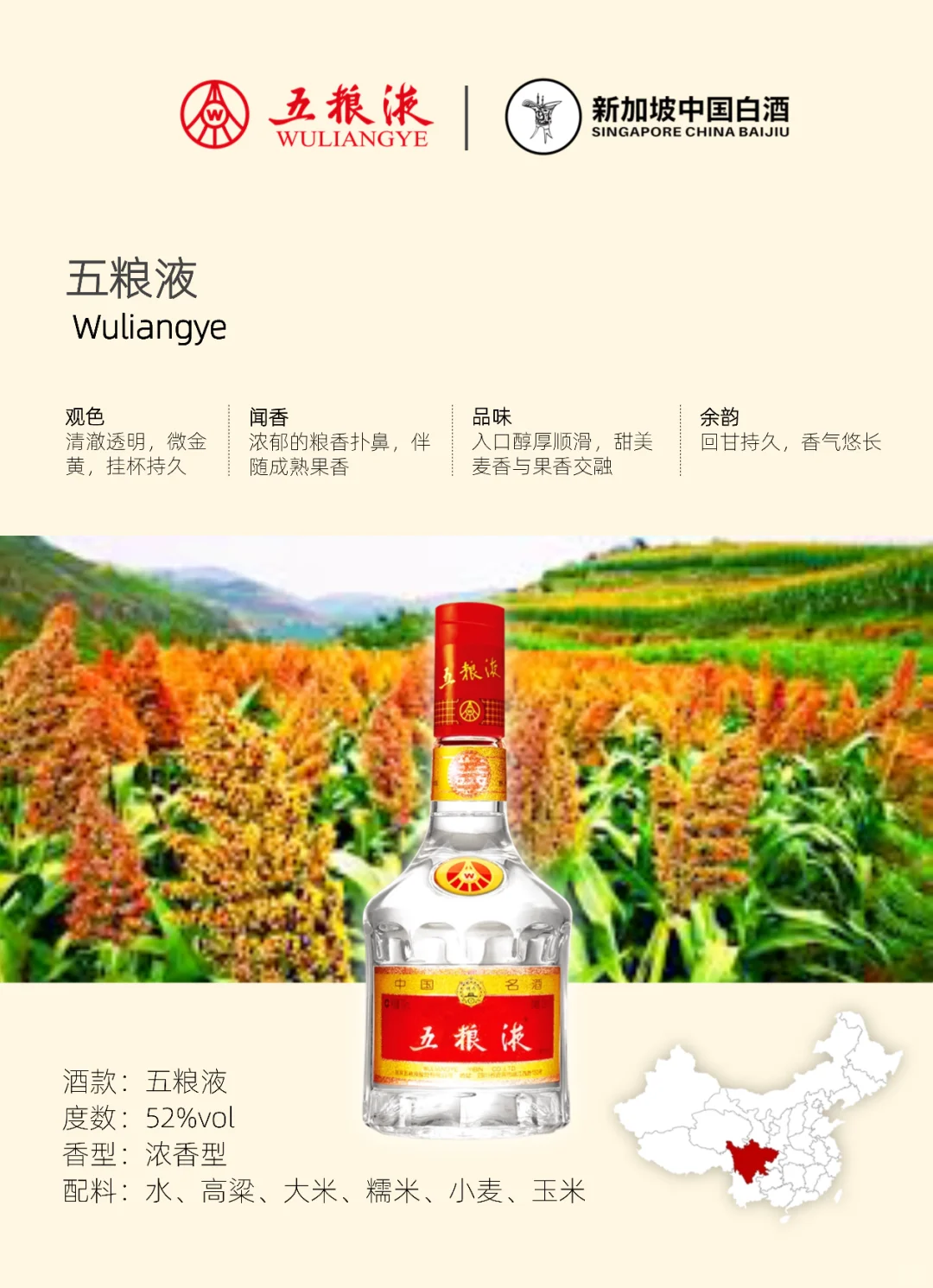 【新加坡中国白酒有限公司｜五粮液】