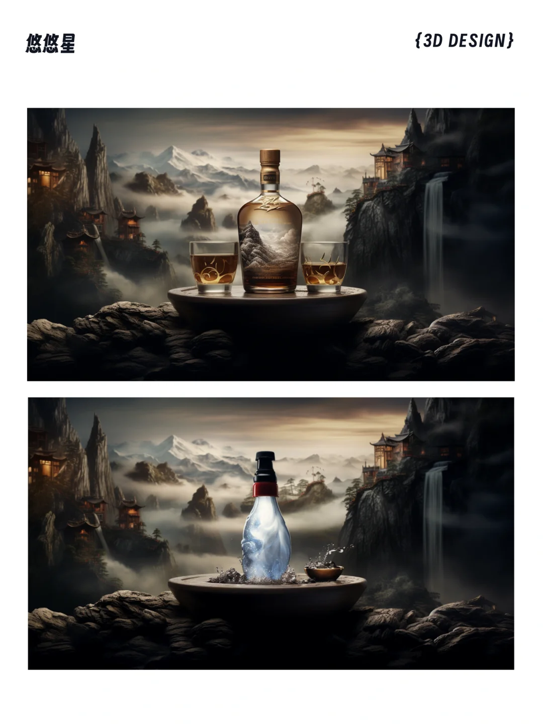 悠悠星-KV设计 高端白酒主视觉 品牌视觉设