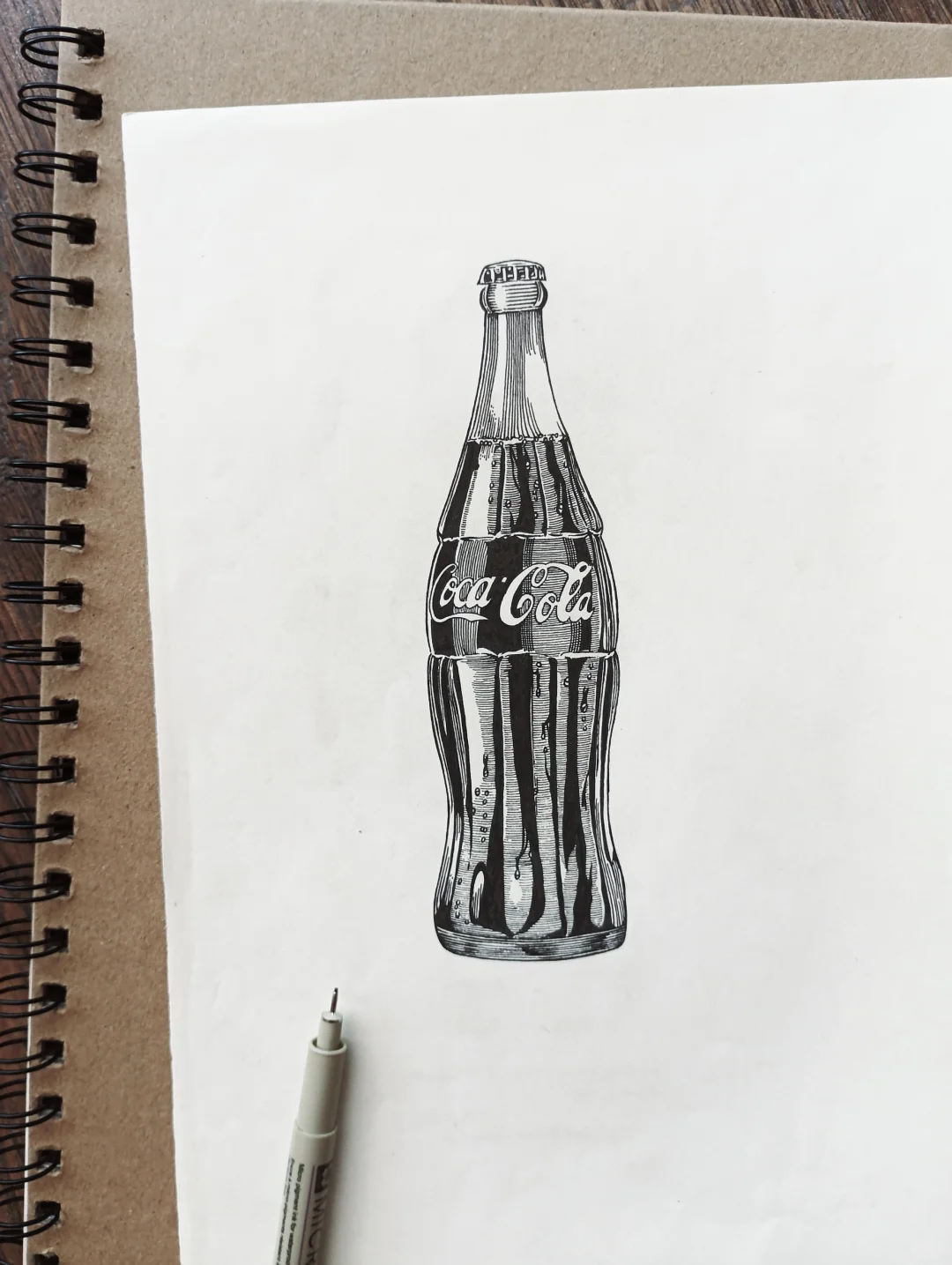 可乐的两种画法