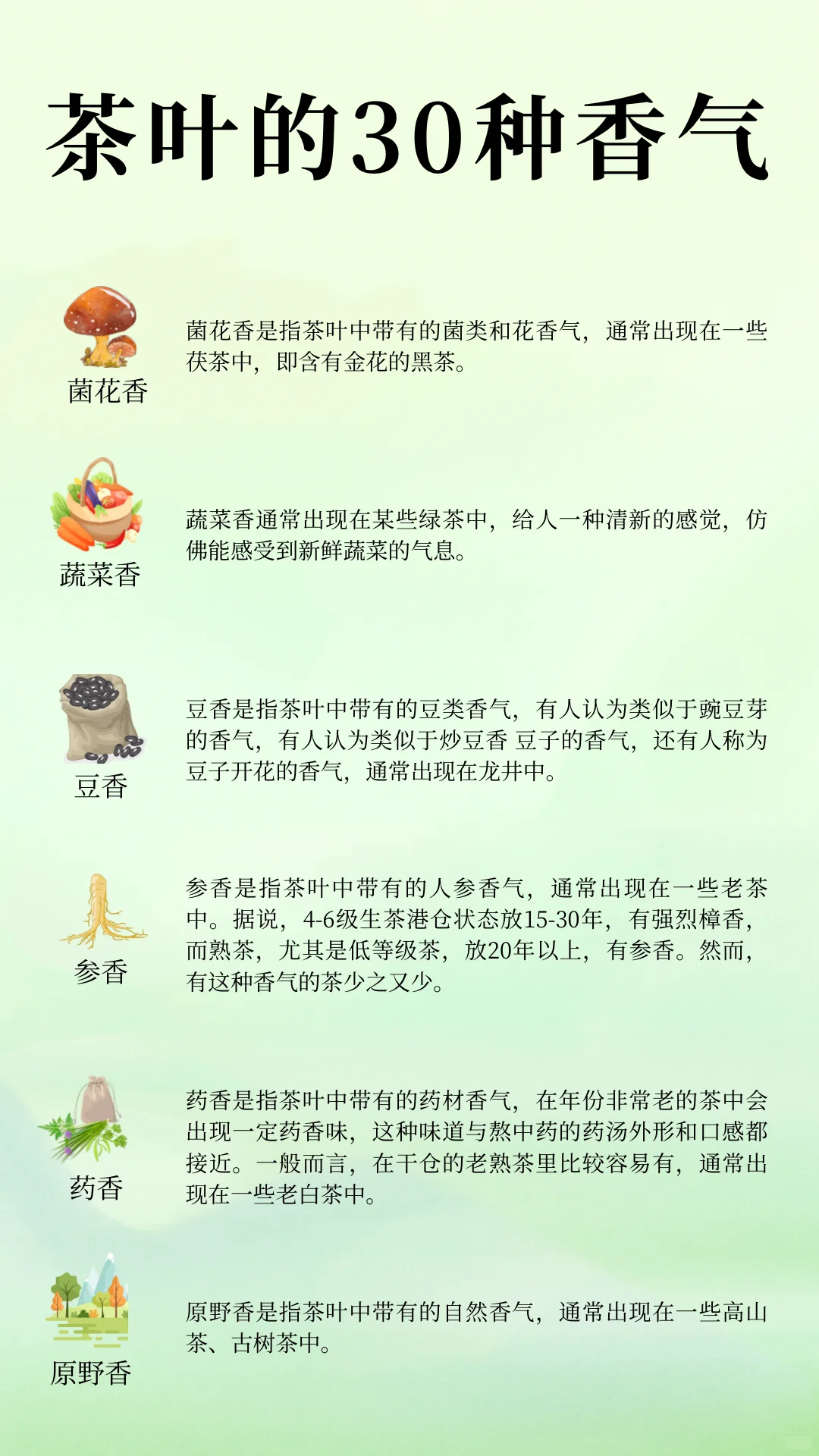?中国茶文化|茶知识 常见茶叶的三十种香气