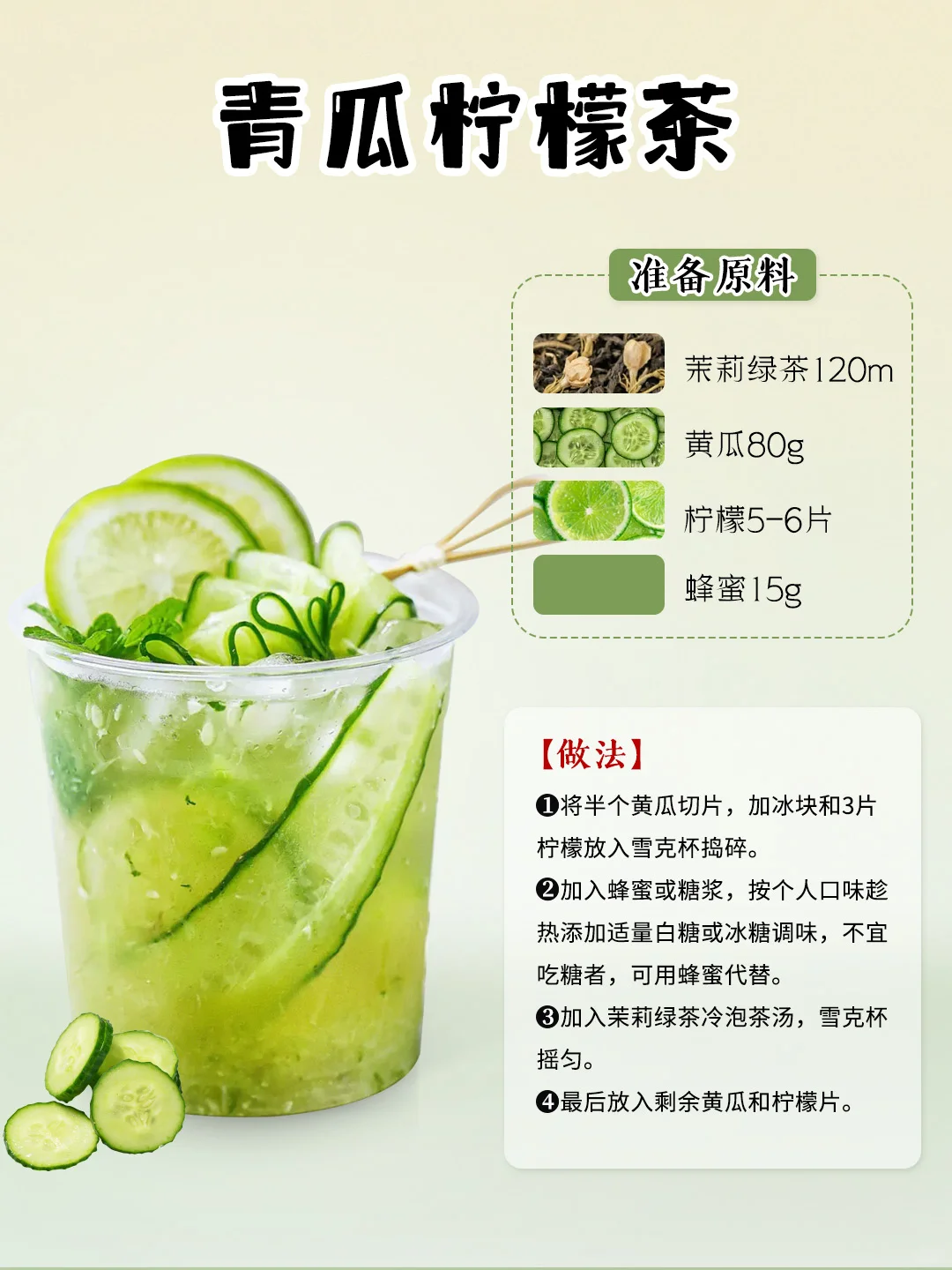 制作配方夏日茶饮