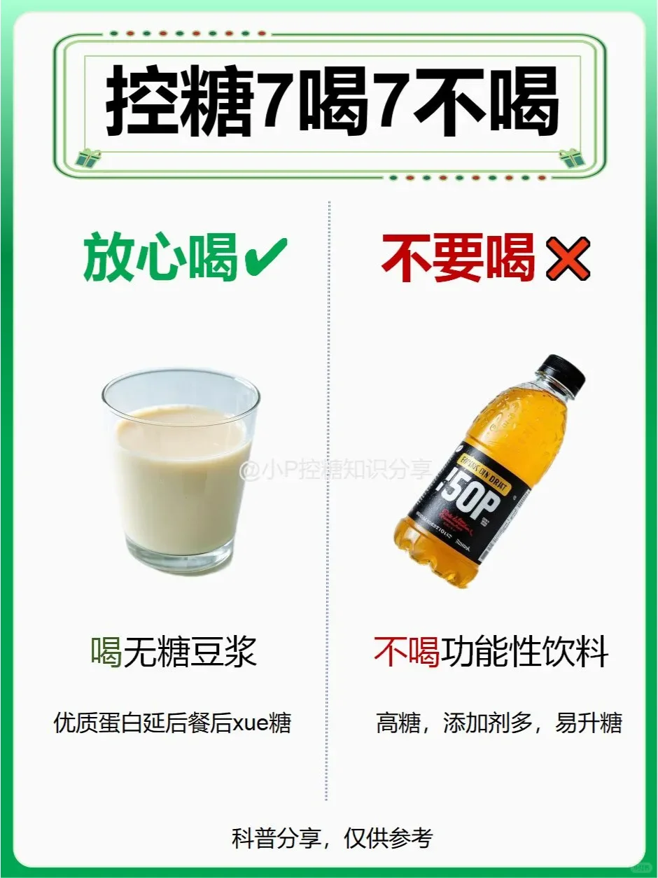 控糖期必看！7 喝 7 不喝