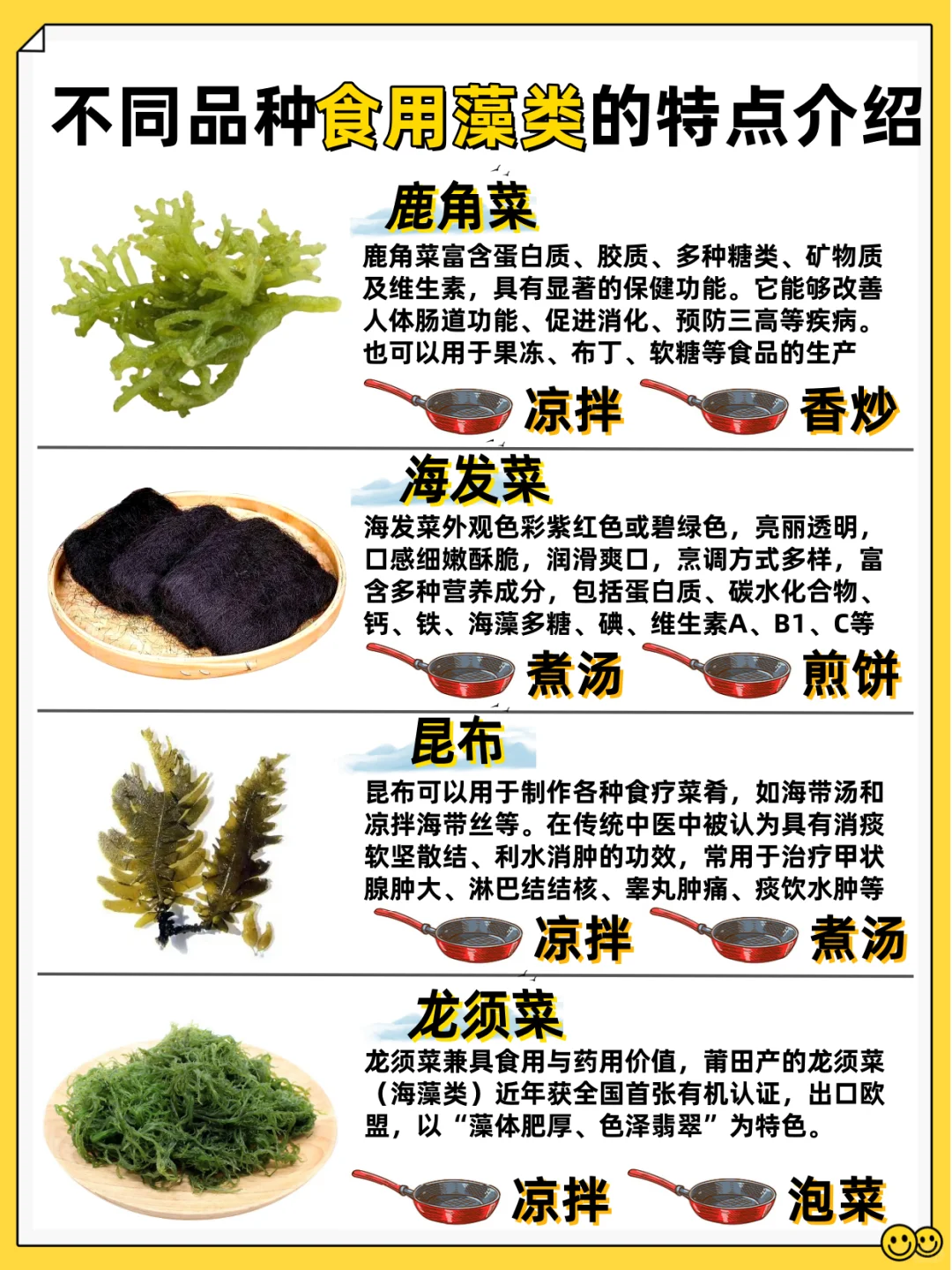 常见的食用藻类，你吃过几种？