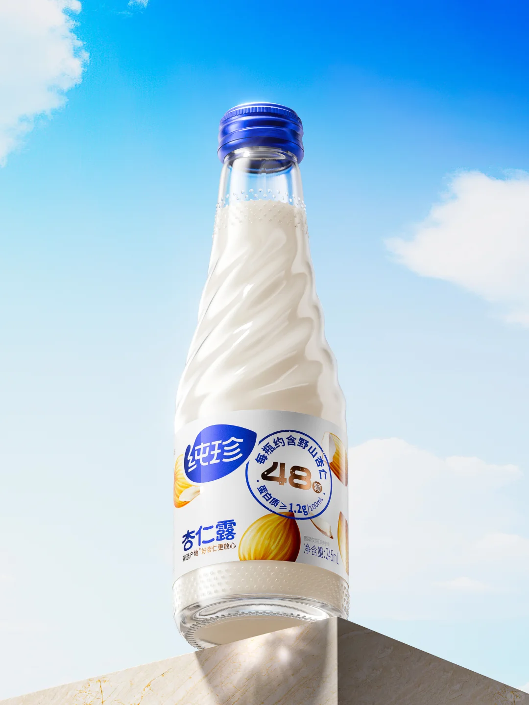 纯珍×长江丨品牌升级，杏仁露包装多维焕新