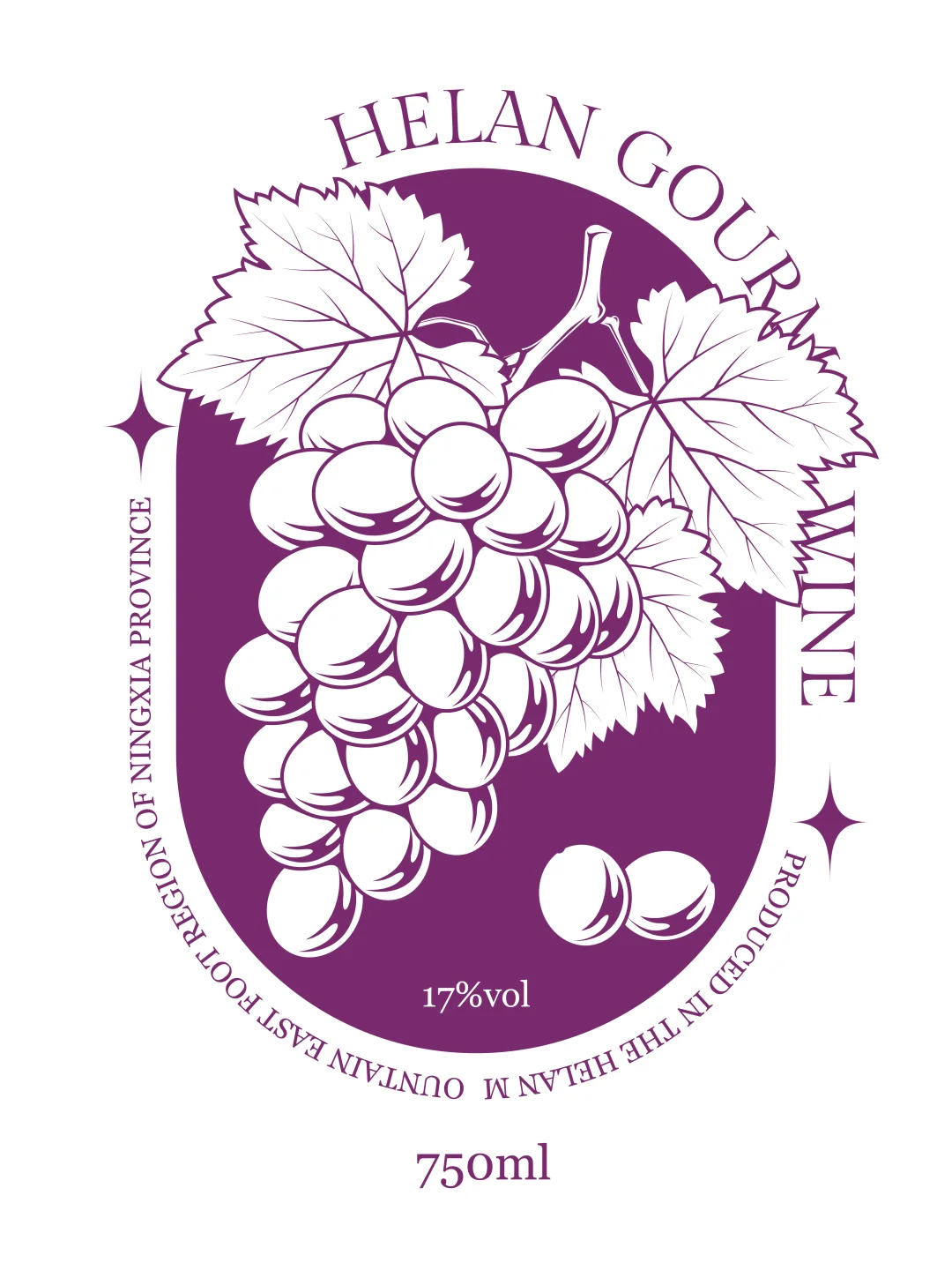 ??葡萄酒包装设计｜矢量插画