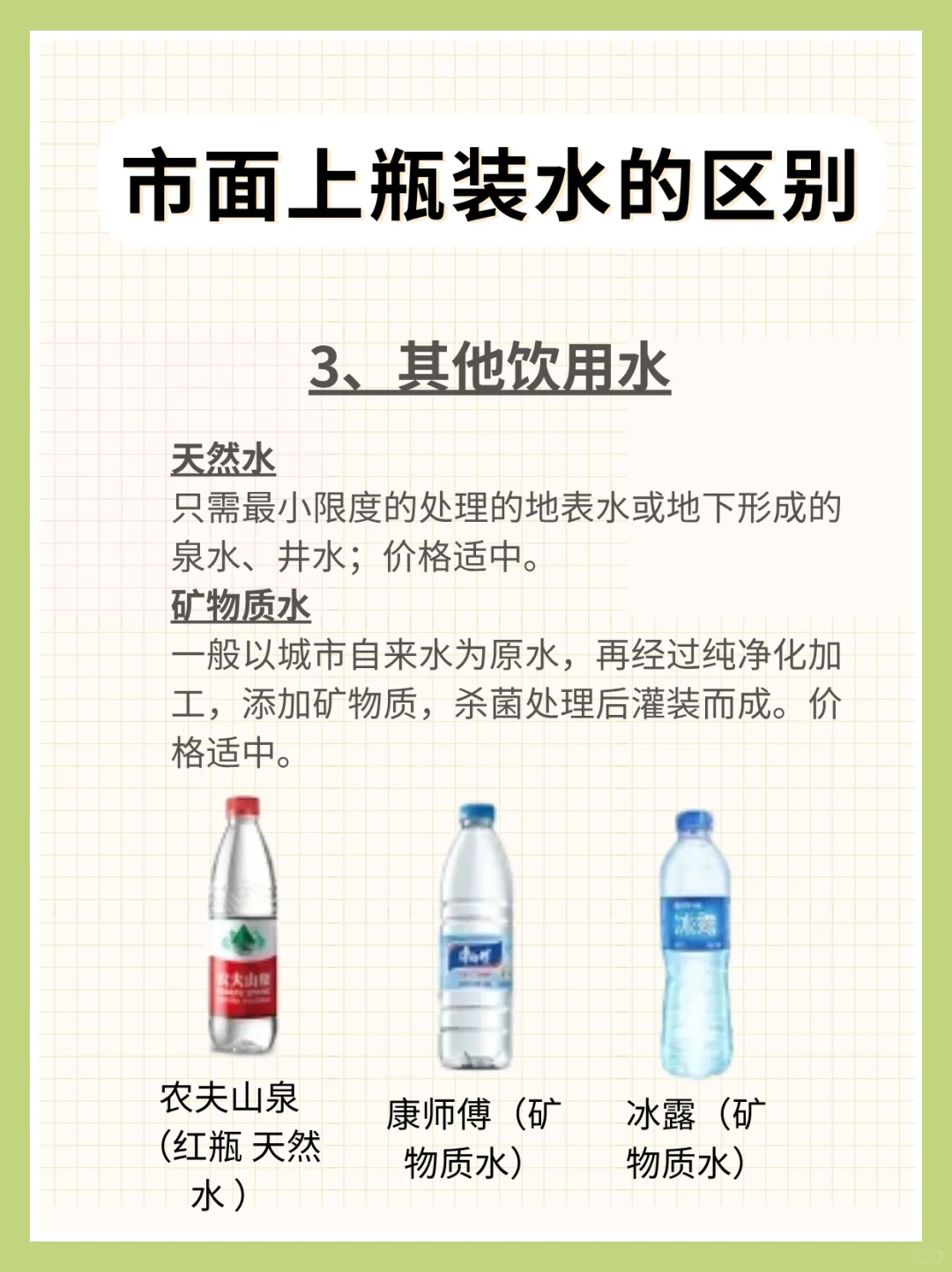 99%的人不知道的市面上瓶装水区别