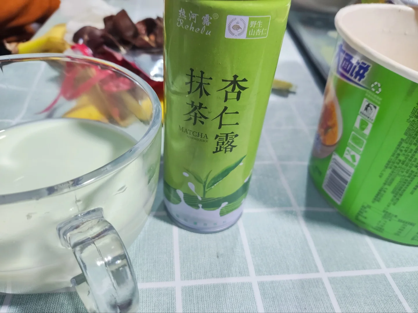 抹茶味的杏仁露！！！