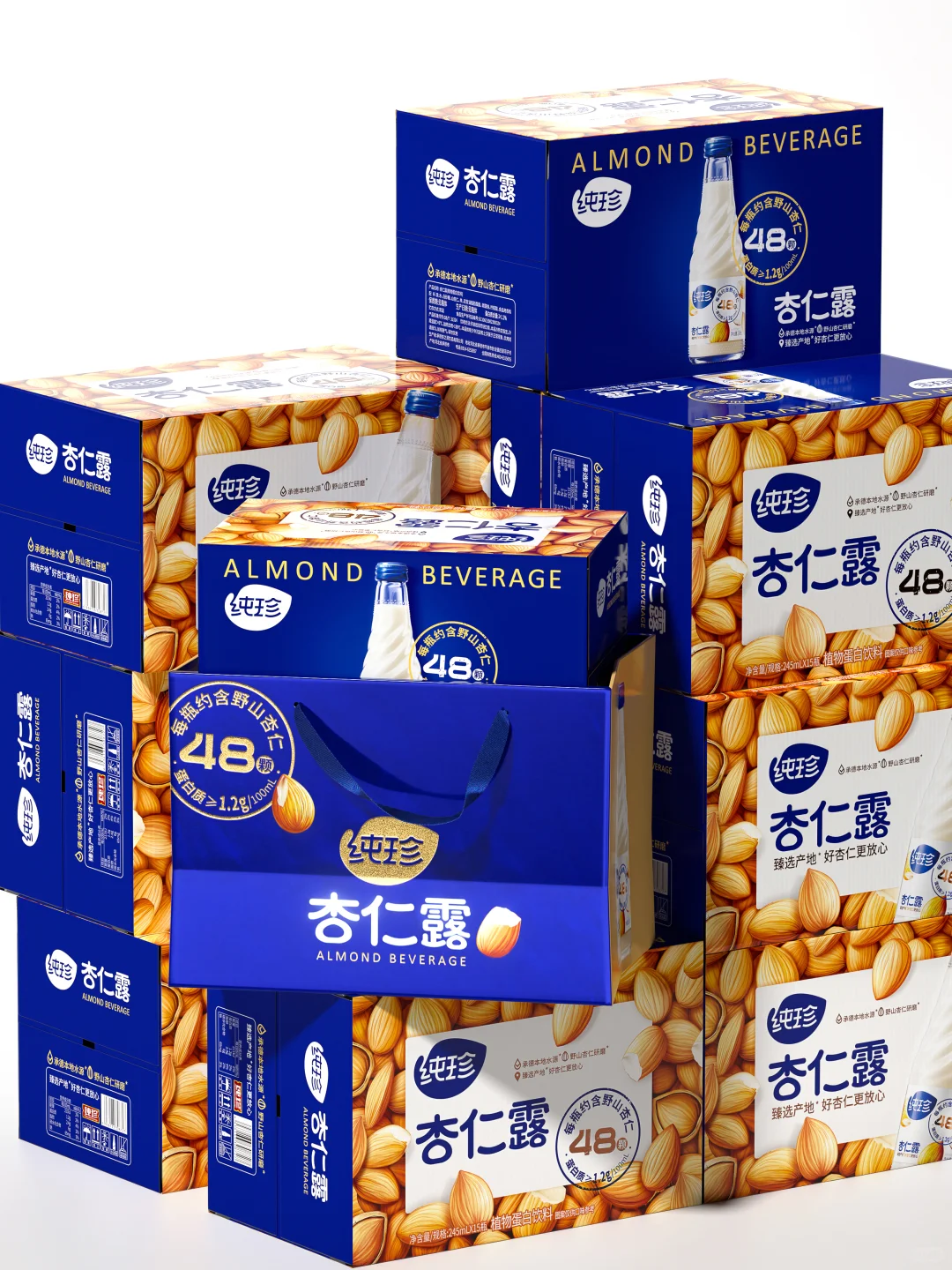 纯珍×长江丨品牌升级，杏仁露包装多维焕新