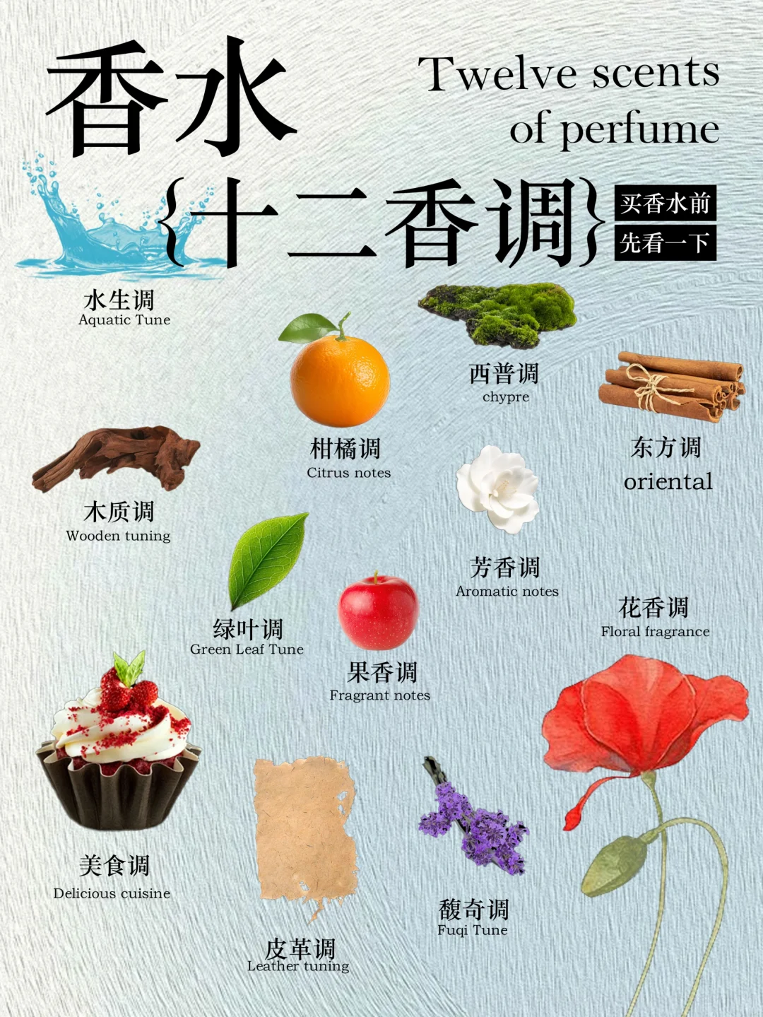 ?超详细香水12香调,快速找到你的本命香