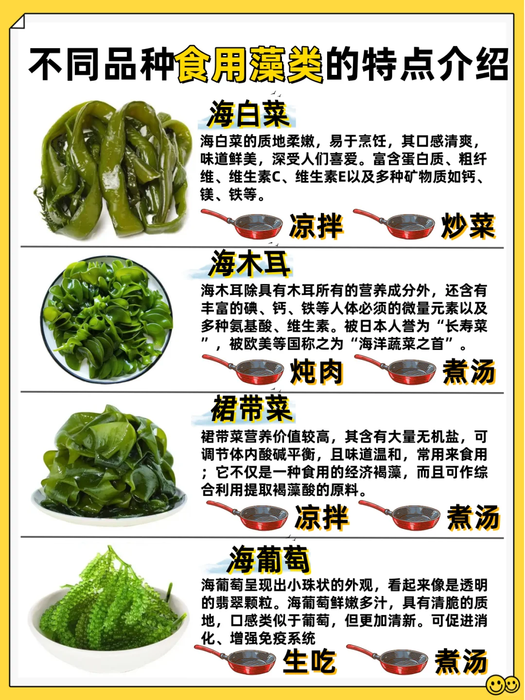 常见的食用藻类，你吃过几种？