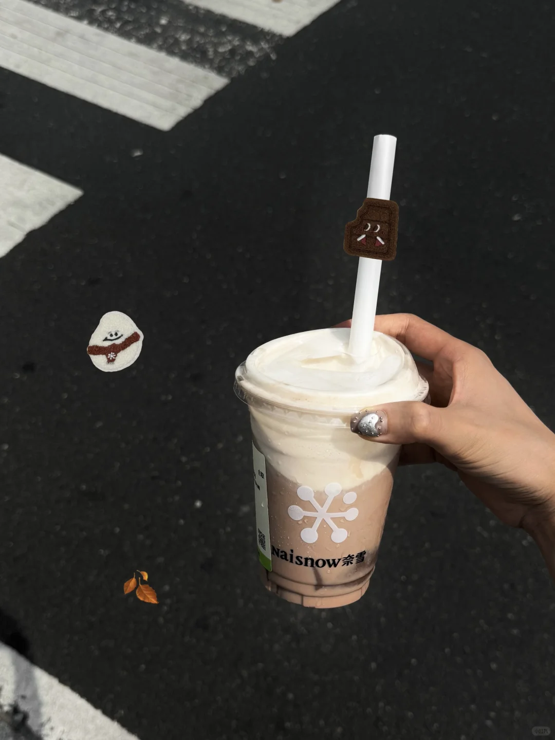 我选这杯生可可作为我的打工解药