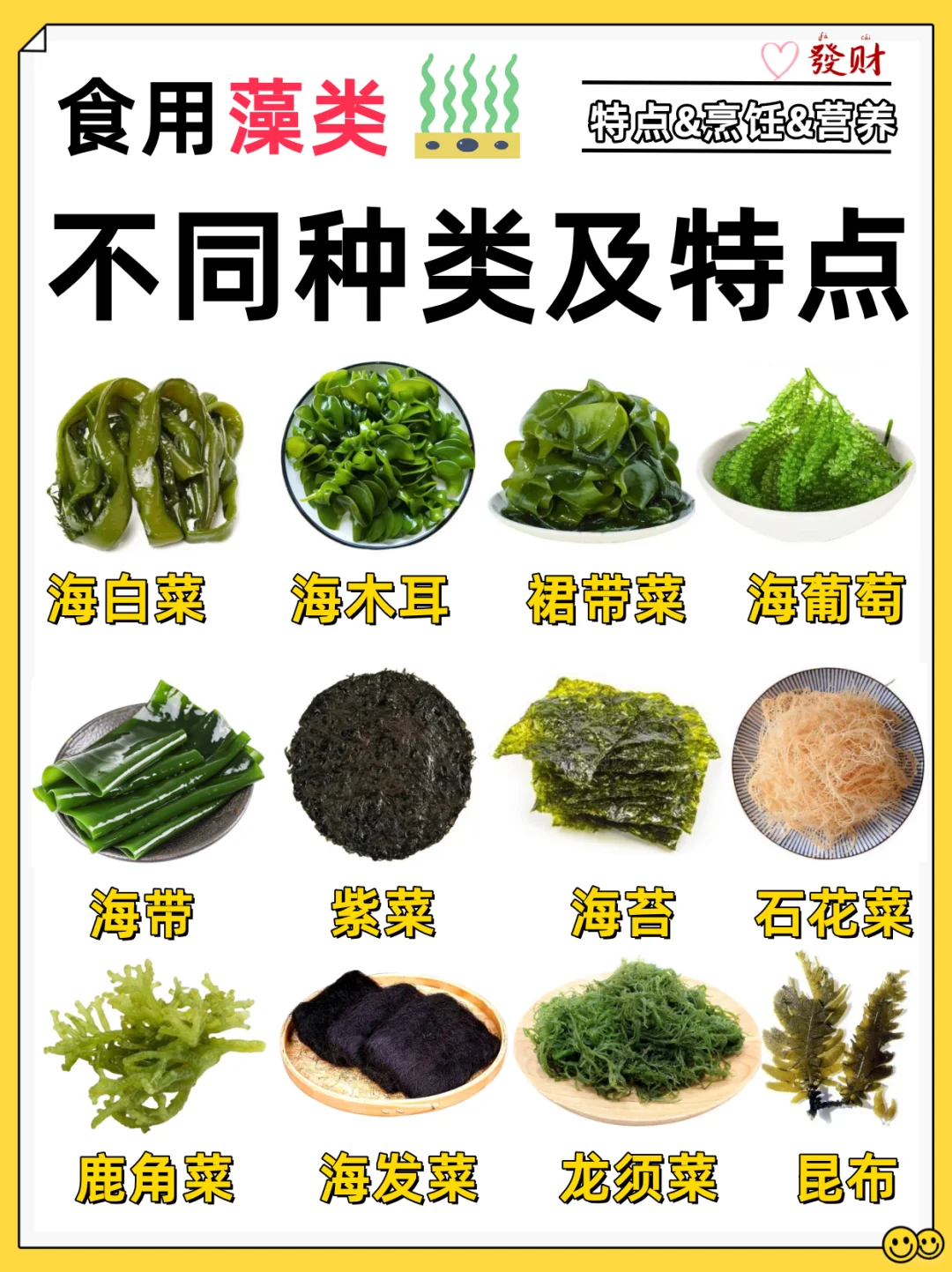 常见的食用藻类，你吃过几种？
