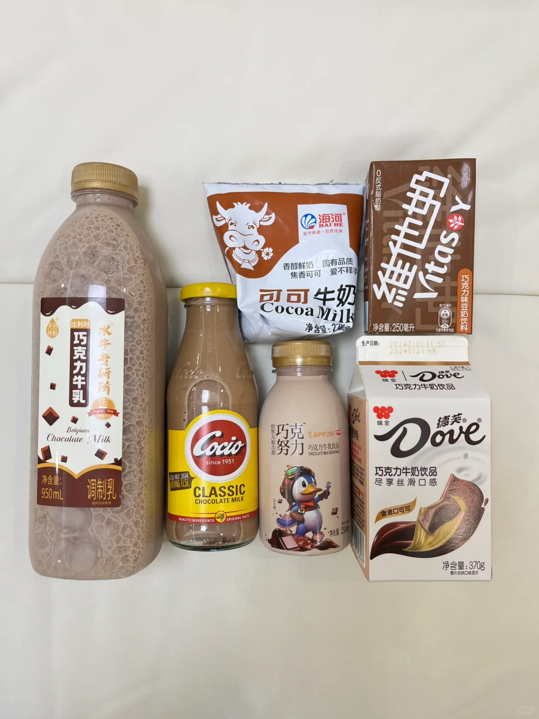 巧克力可可饮品对比