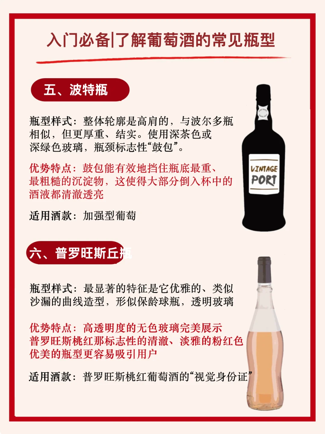 入门必备｜一文了解葡萄酒?的常见瓶型