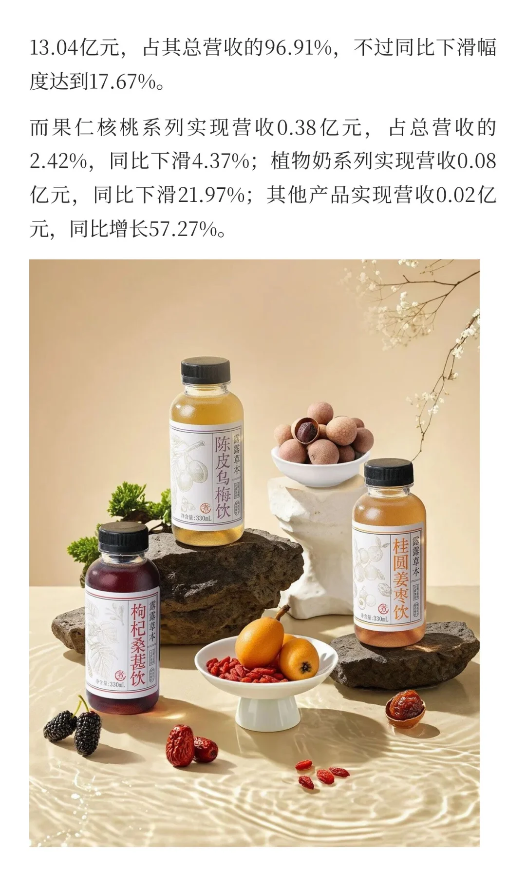 杏仁露不好卖了，承德露露卖养生茶