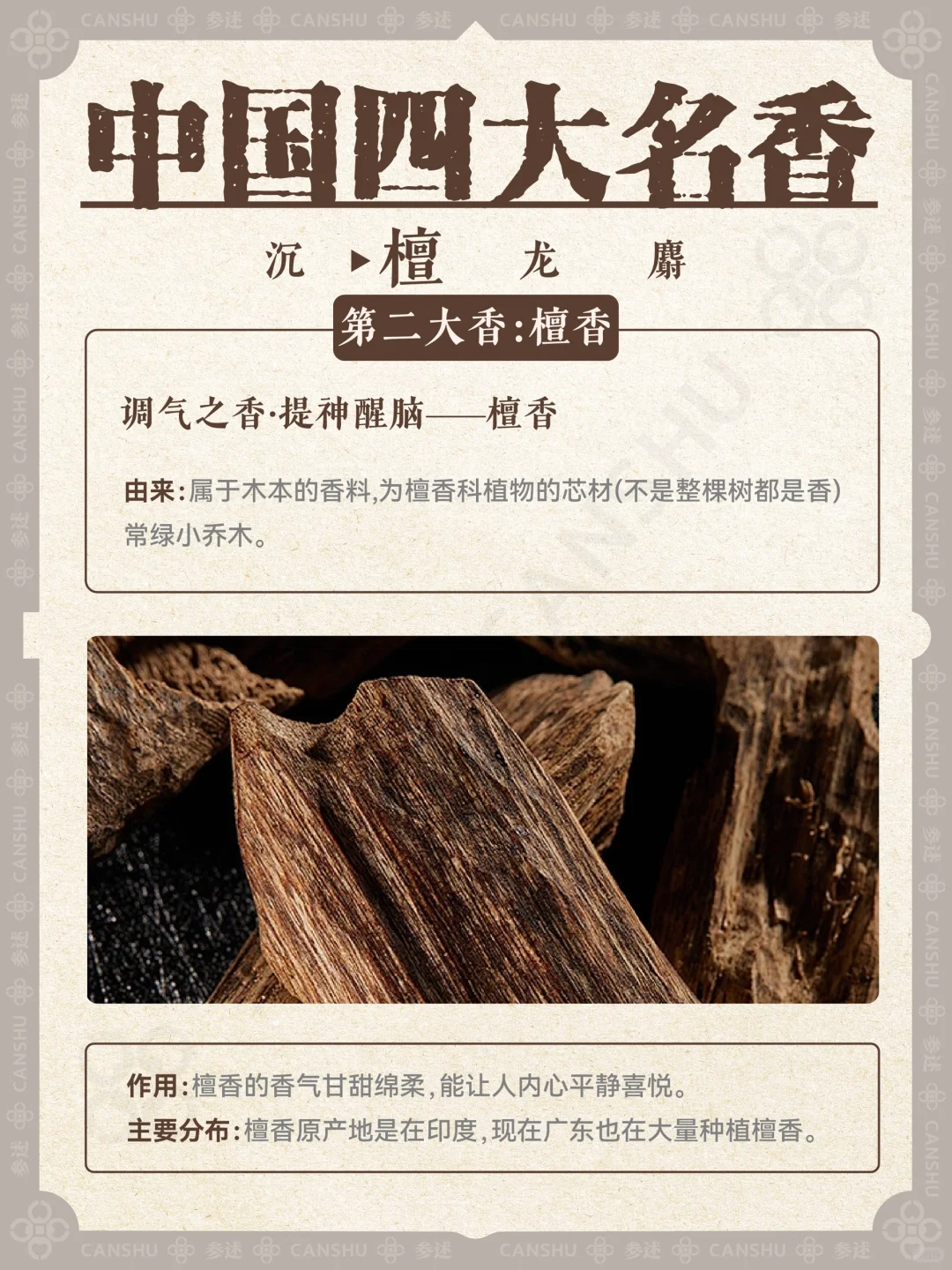 香学科普｜一分钟认识中国四大名香