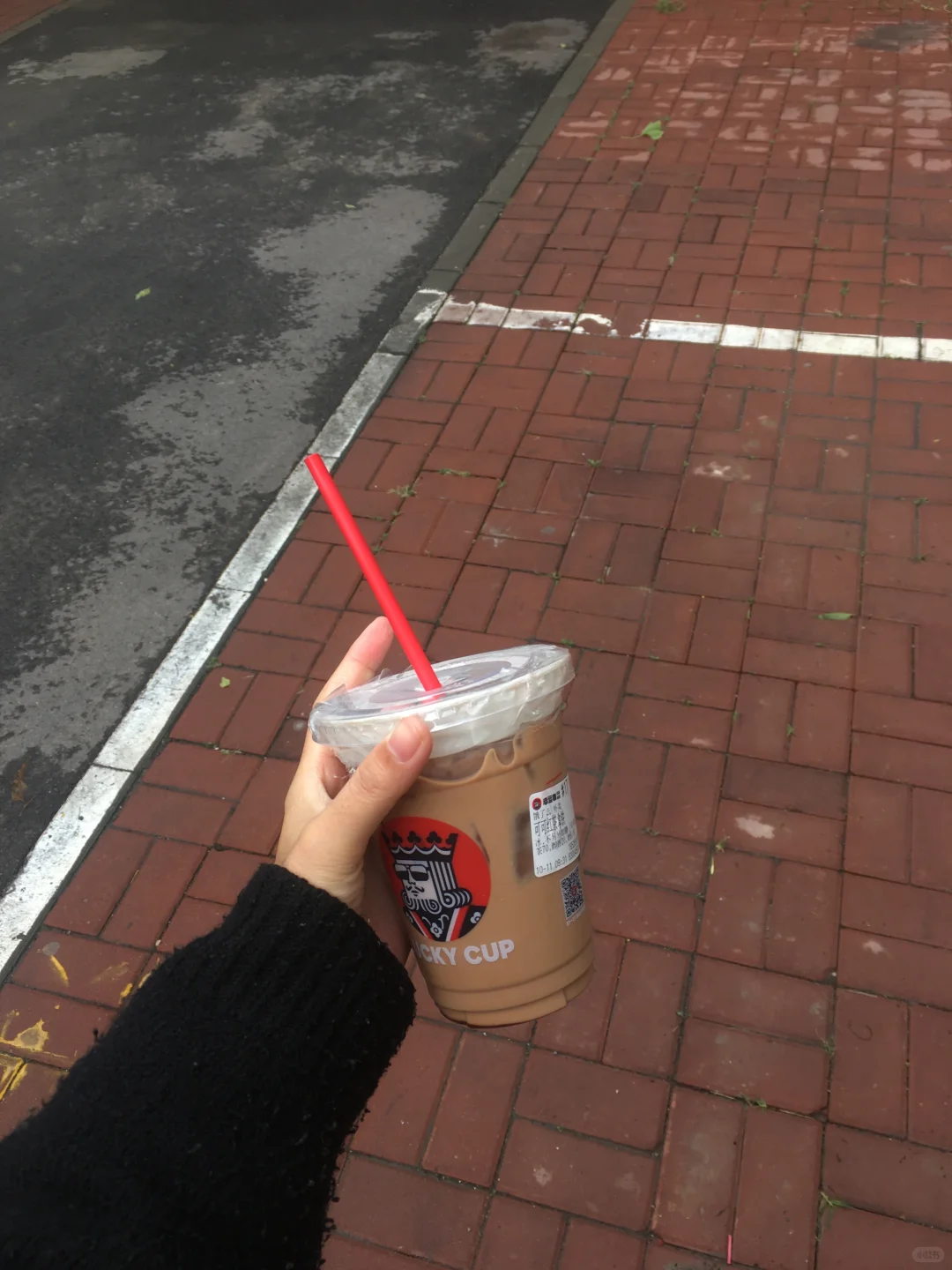 这个可可红茶拿铁也太好喝了吧