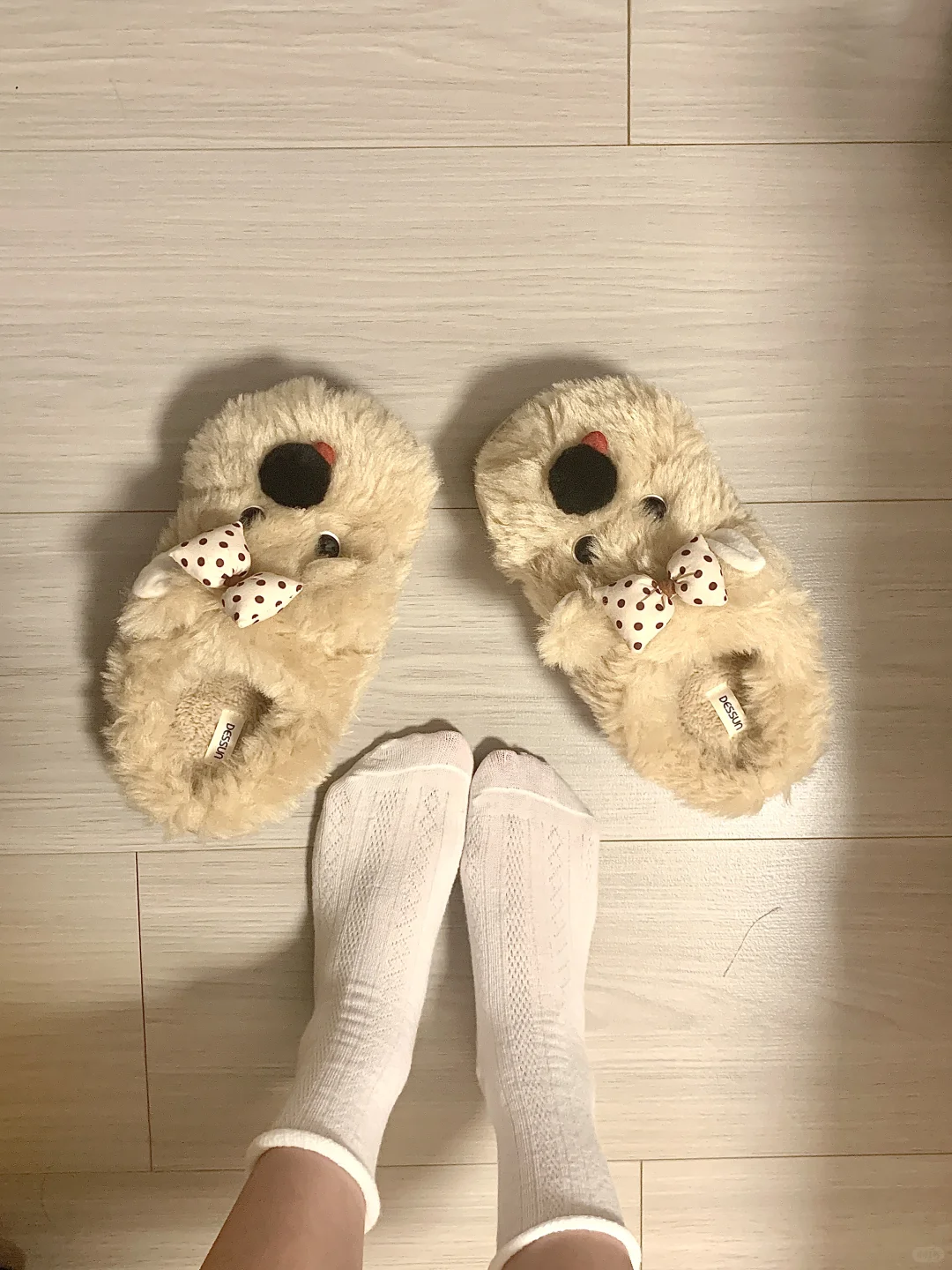 秋冬和我一杯奶茶钱的棕色小狗鞋鞋适配！！！