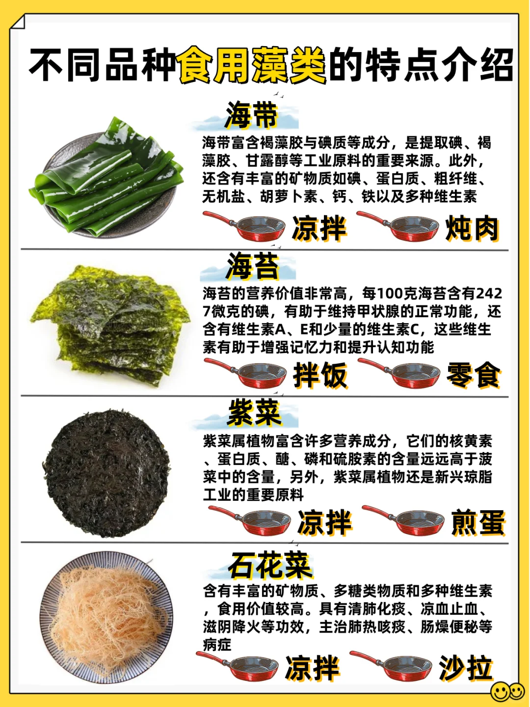 常见的食用藻类，你吃过几种？