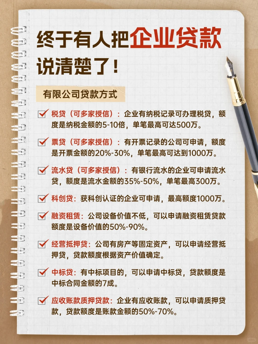 终于有人把企业贷款说清楚了！