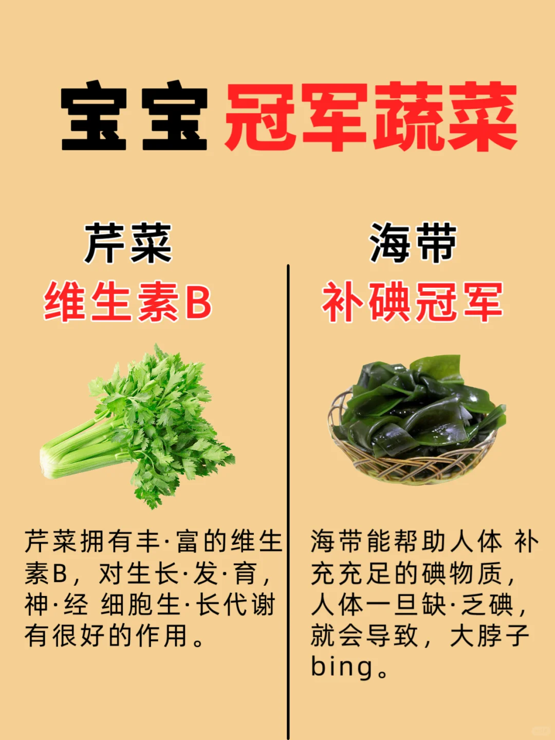 轻松养出壮?娃娃，蔬菜冠?军来帮忙