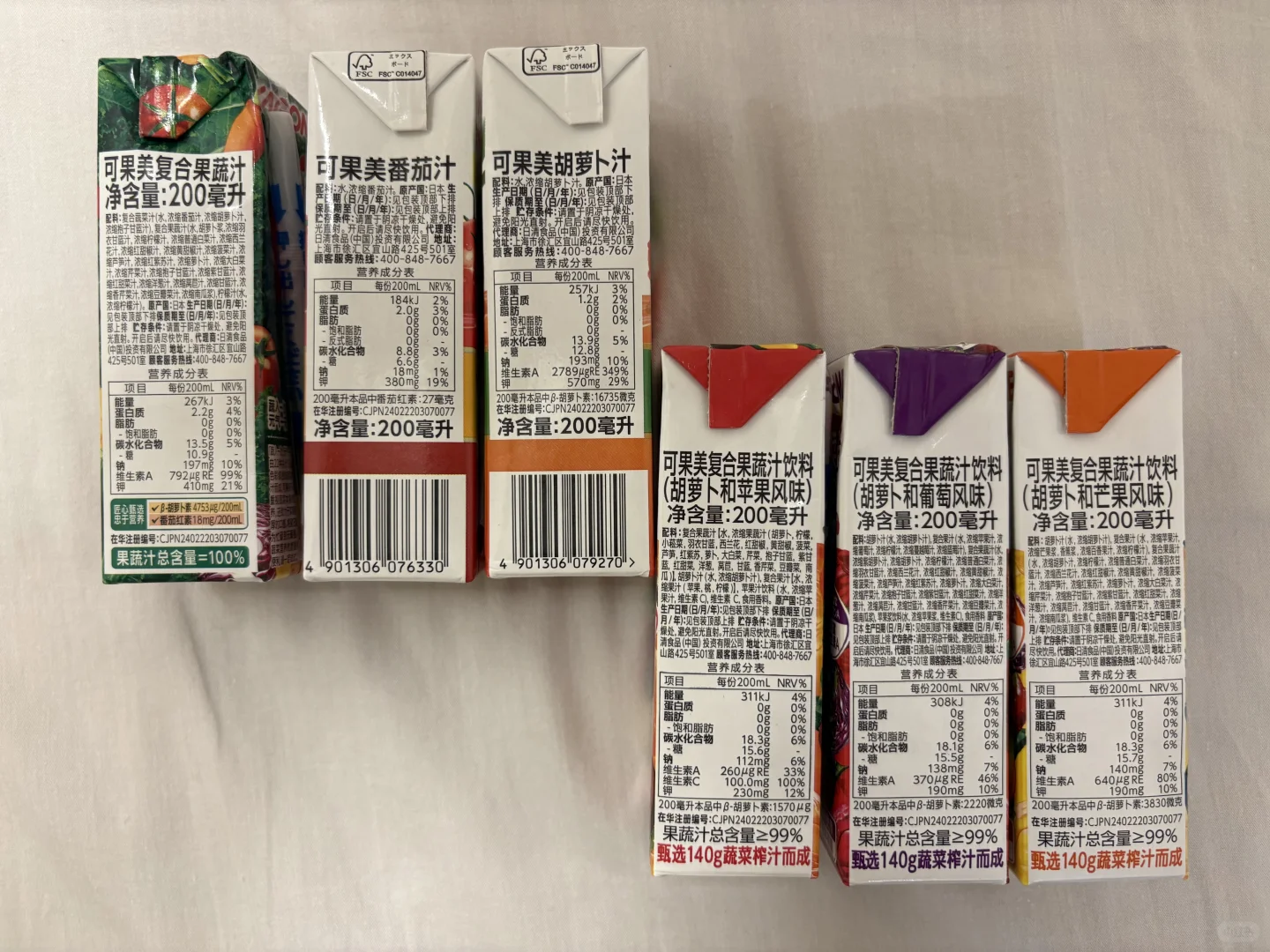 Bei忘录｜贝奇、可果美蔬果汁喝后感哈哈